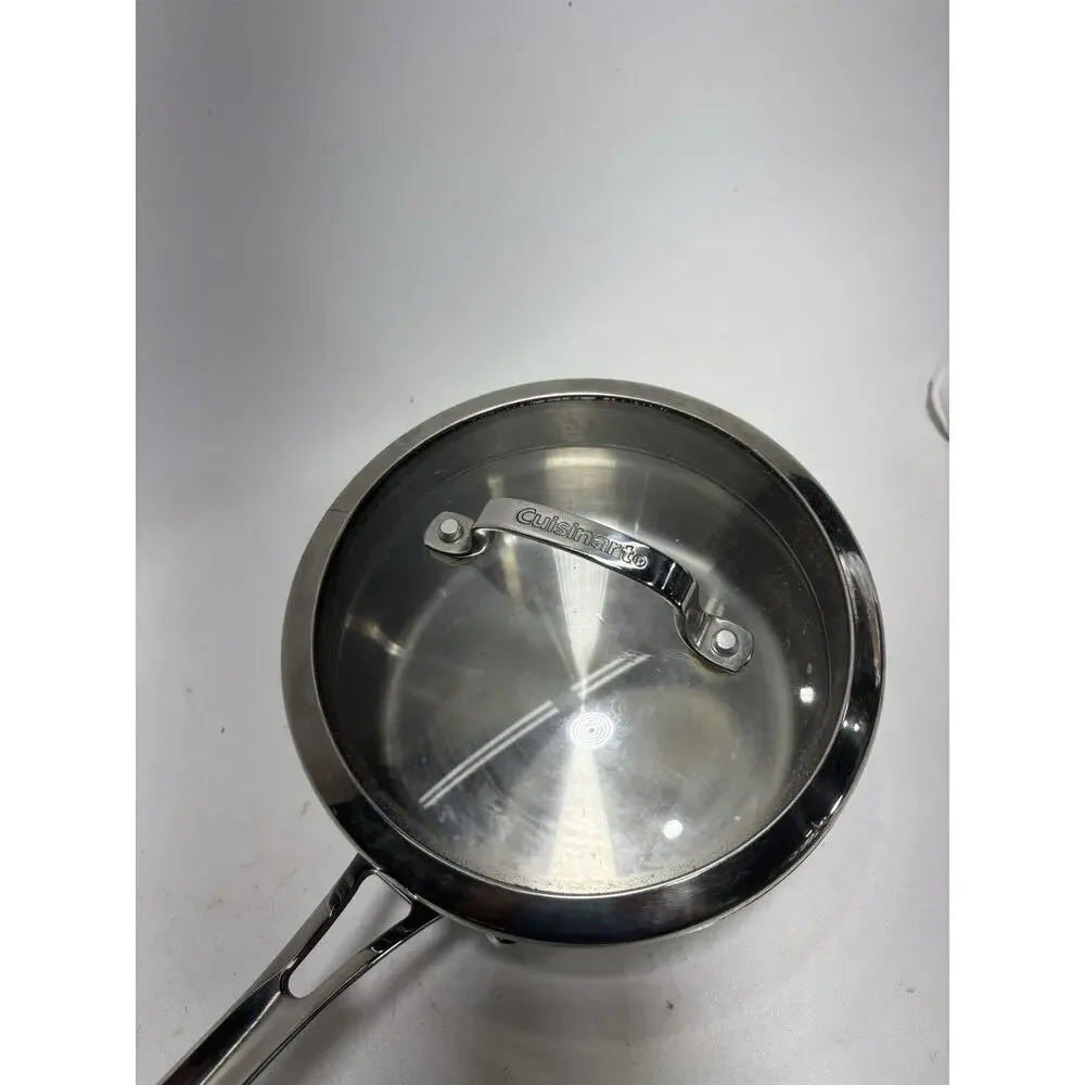 Cuisinart 2 Qt Stainless Steel Pour Saucepan w Lid 419-18P Spout